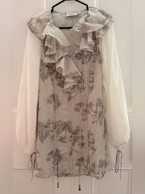 Coach Floral Ruffle Dress - Size 4